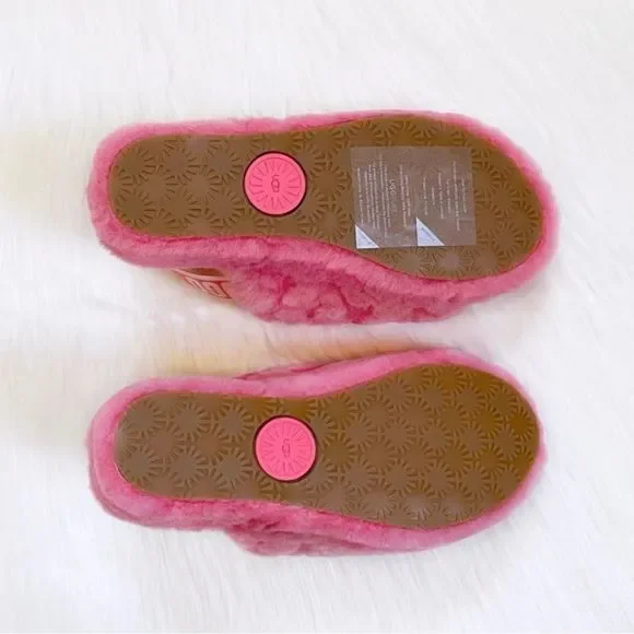 UGG Fluff Yeah Slide Slipper Poppy Sandal - Picture 4 of 6
